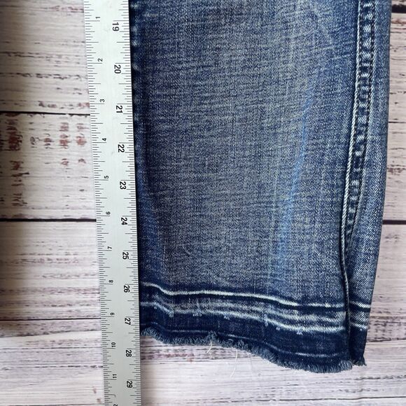 BKE Billie Slim Fit High Rise Bootcut Jeans Size 23 x 29.5 Raw Hem - Picture 3 of 11